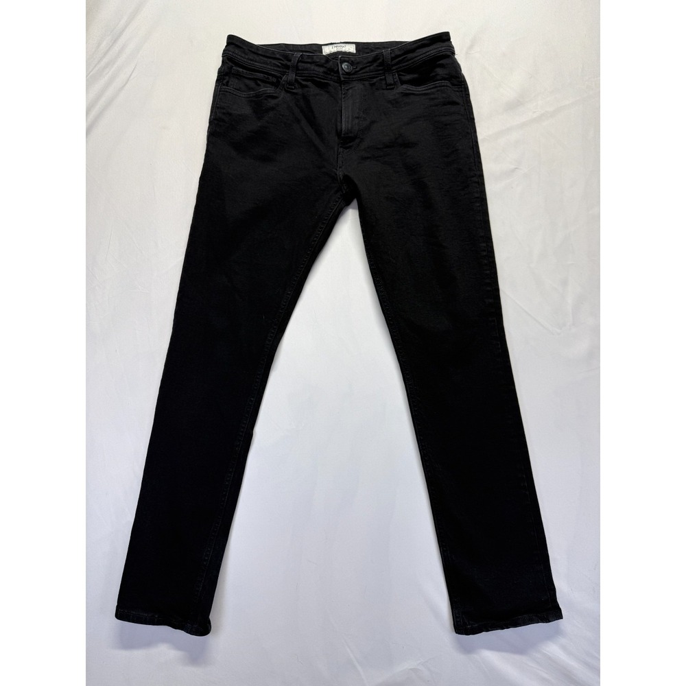 Produkt Jeans Mens 33x32 Black Denim Cotton Dark Wash Casual Wear Straight Leg